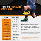 Doc Miller Compression Calf Sleeve for Men & Women – 20-30mmHg Graduated Support for Running, Shin Splints, Calf Strain – Knee High, Small to 6XL Plus Size