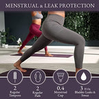 LUMANA Leakproof Womens Leggings: Leggings with Pockets Designed with Built-in Bladder Leakage Pads for Women (25" Inseam)