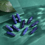 QINJIEJIE 20PCS Blue Sodalite Crystals Wands Stones Set Healing Crystal Points Bulk Gemstones Hexagonal Polished Gems Natural Reiki Stone for Energy Balancing Meditation Witchcraft Gifts