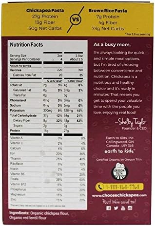 Chickapea Pasta, Pasta Penne Chickpea And Lentil, 8 Ounce