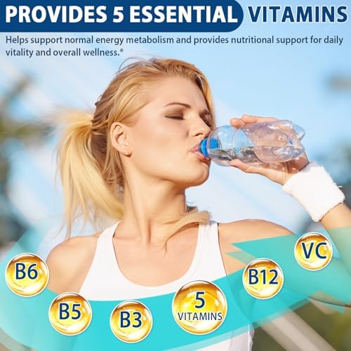Electrolyte Hydration Powder with Essential Vitamins – Zero Sugar Variety Pack, Single-Serve Stick Packets for Keto & Low Carb – 6 Natural Fruit Flavors (24 Count)