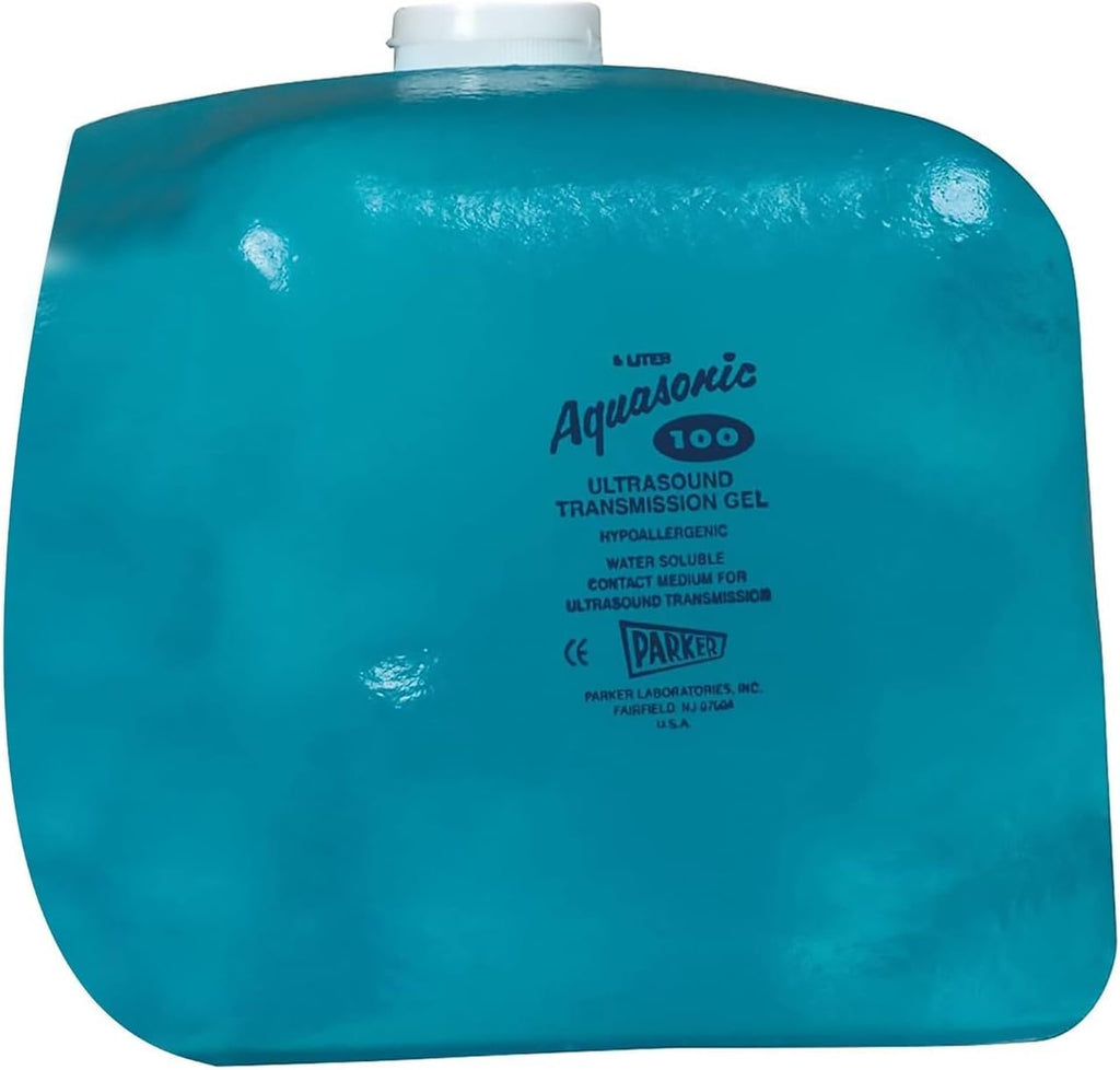 Aquasonic Ultrasound Gel Blue, 5 Liter Jug 01-50, Case of 4