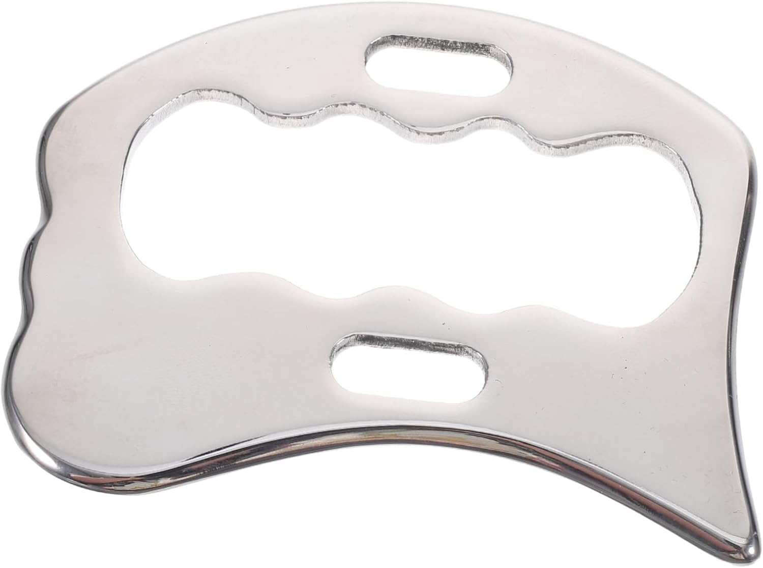 FRCOLOR Stainless Steel Fascia Knife Gua Sha Tool for Face Neck Back Hand Wrist Shoulder Foot Massage Scraper