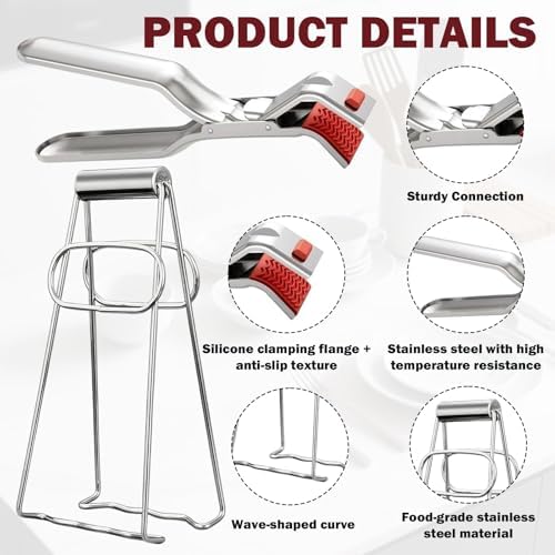 2 Pcs Hot Plate Gripper,Stainless Steel Multifunctional Hot Bowl Dish,Anti Scald Plate Gripper,Anti Scald Bowl Holder Clip,Hot Bowl Holder For Microwave, Pizza Pan, Toaster, Air Fryer, Oven, Steamer