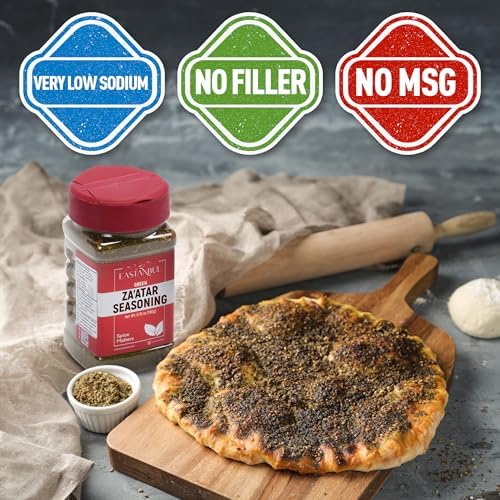 Eastanbul Zaatar Seasoning, 6.35oz, Real Za'atar,%100 Natural, Zaatar Spice from Middle Eastern Spices, Perfect for Mediterranean Seasoning Blends, AKA Zahter, Zatar, Za atar, Za' atar Spice, No MSG