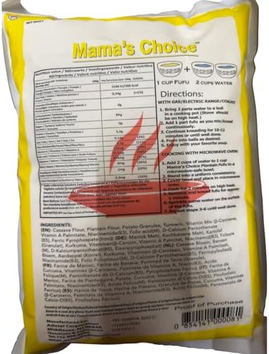 Mama’s Choice plantain Fufu Mix 10LBS Gluten Free