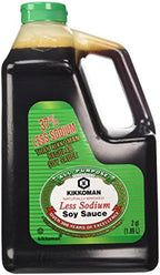 Kikkoman Lite Soy Sauce, 64-Ounce Bottle (Pack of 1)
