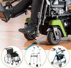 6 Inch Wheelchair Wheel Replacement Honeycomb Rubber Anti-Slip Tire, 6"x 1.4" Solid Tire Wheel Assembly Suitable for Manual/Electric Wheelchair (One Pair)