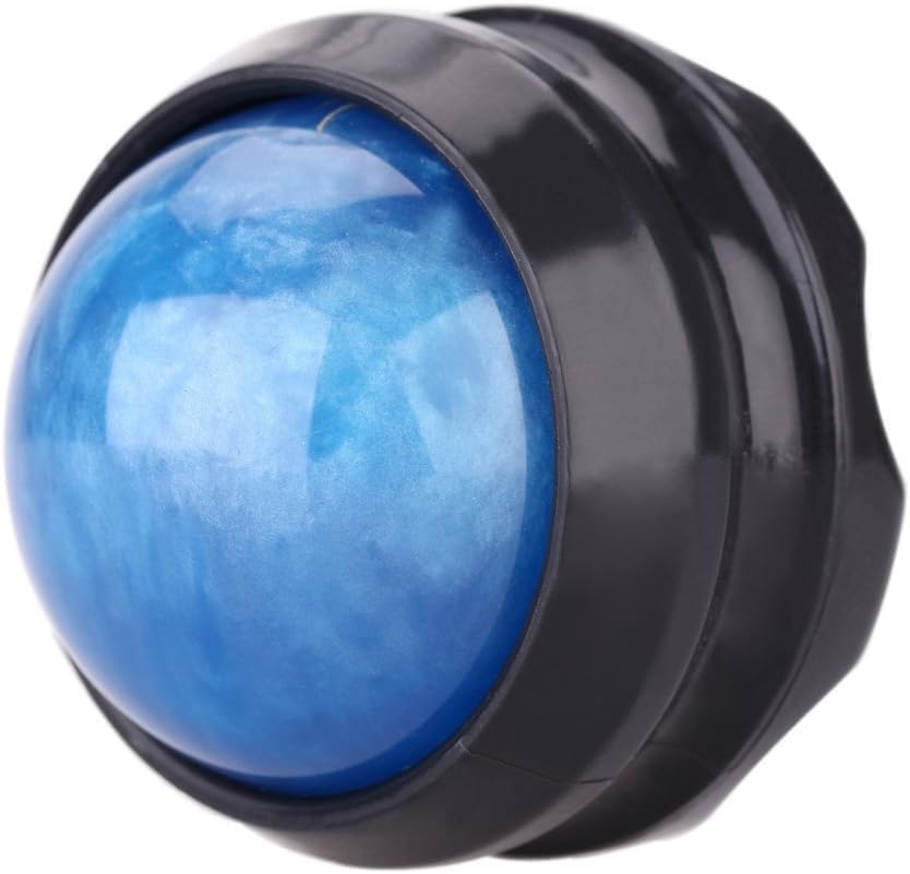 Manual Massage Ball Pain Relief Back Roller Massager Self Massage Therapy and Relax Full Body Tools for Sore Muscle Joint Pain Essential Oils or Lotion Relax (Blue)