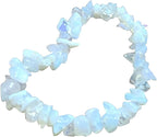 Hijet Opalite Chakra Chips Bracelet Balancing Positive Energy Harmony Luck Natural Genuine Fashion