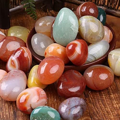 Natural Mixed Polished Agate Crystals Bulk Lot Assorted Tumbled Stones Gemstones,100g