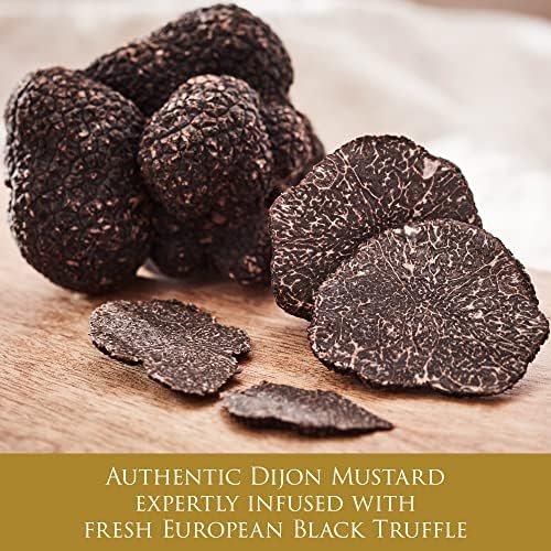 TruffleHunter - Black Truffle Mustard - Dijon Mustard - Gourmet Condiments - 6.34 Oz