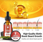 MistySprite Beard Growth Kit - 2X Concentration Biotin for Men, Natural Ingredients with Argan Oil, Jojoba Oil and Vitamin (Vanilla)