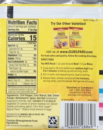 Old El Paso Taco Seasoning Mix, Original Flavor, 1 oz.