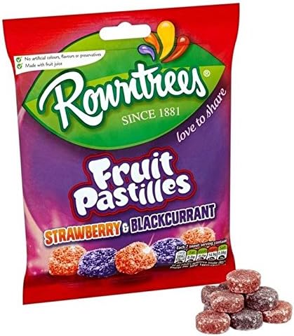 Rowntree's Red & Black Fruit Pastilles Sharing Bag 160g - Pack of 6