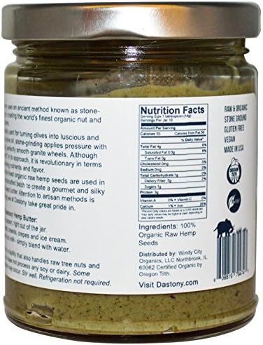 Windy City Organics Dastony Hemp Seed Butter - 8 oz