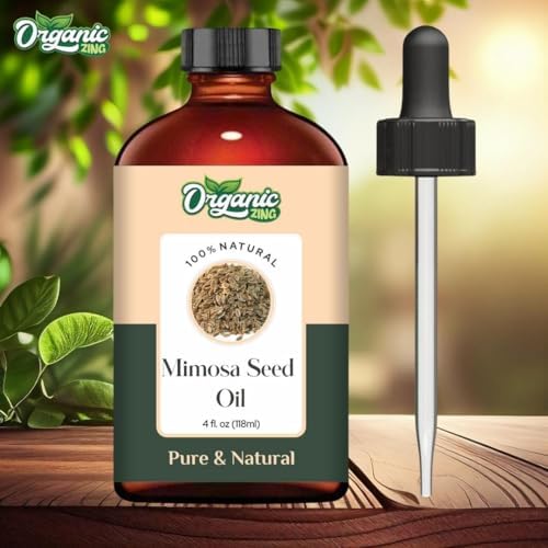 Organic Zing Mimosa Seed (Acacia dealbata) | Pure & Natural Essential Oil for Aroma & Diffusers, Skincare, Massage - 118ml/3.99fl oz