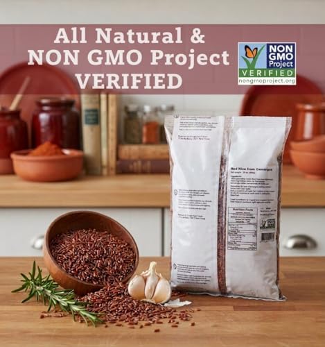 Straight from France Genuinely French, Red Rice from Camargue, Great Substitute to Brown Rice and Italian Farro, Ideal in Rice Pilaf, Soups, Salads and Alongside Grilled Meats 30 Oz