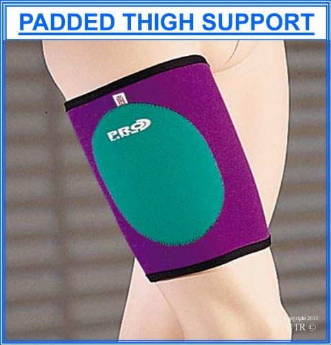 Proline Padded Thigh Support, Purple/Mint, X Large