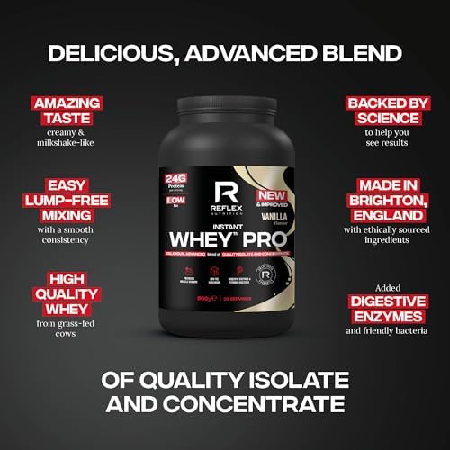 Reflex 900g Vanilla Ice Cream Instant Whey Pro
