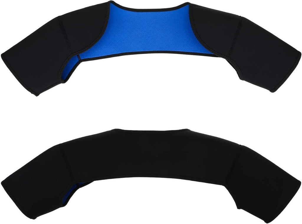Double Shoulder Brace for Men Women - Sports Shoulder Protective Gear for Pains Relief - Shoulder Strap Brace for Sleeping Outdoor Lifting, Size S