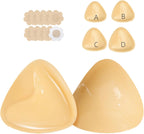 Double Sided Sticky Bra Inserts, Reusable Push Up Adhesive Pads with Padding for Bikini, Swimsuit, Sports Bra