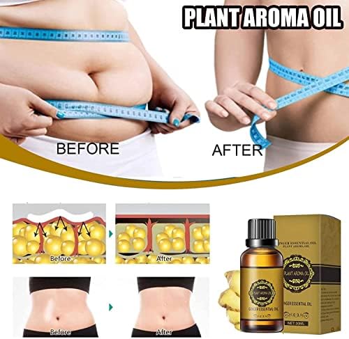 3 Bottle Abdominal Drainage Ginger Oil,Belly Drainage Belly Off Massage Oil Massage Liquid