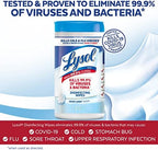 Lysol Disinfectant Wipes, Dorm Room Essentials, Multi-Surface Antibacterial Cleaning Wipes, For Disinfecting and Cleaning, Crisp Linen, 80 Count