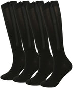 Hotfiary Zipper Compression Socks 20-30 mmHg Compression Stockings for Men Womens Plus Size Calf Knee High Zippered Sock