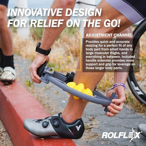 Rolflex Arm & Leg Massager Roller – Muscle Roller to Address Golfer’s Elbow, Tennis Elbow, Carpal Tunnel & More – Arm & Leg Massage Roller for Muscle Tightness & Faster Recovery