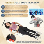 Electric Traction Machine for Neck and Back, Home Spinal Decompression Device for Lower Back Pain Relief, Non-Inversion Design spine stretcher for Safer Daily Use,Lumbar Traction Decompression Table