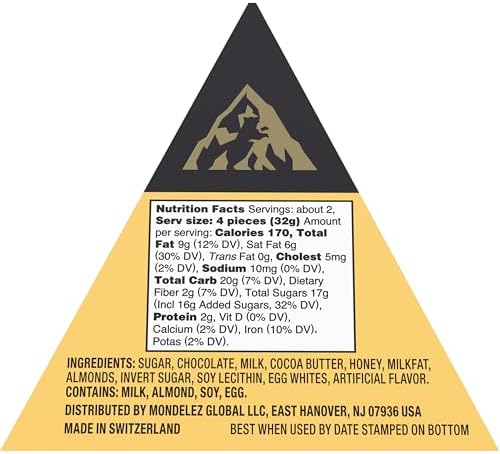 TOBLERONE Tiny Assorted Chocolate Bars Variety Pack (Milk & Dark), Bulk Chocolate, 6 Gift Boxes (42 Total Pieces)