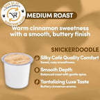 Sarasota K-Cup Coffee Pods | Medium Roast Flavored Coffee | Snickerdoodle Sugar Cookie | Single Serve for Keurig Brewers | Gourmet, Low Acid, Mold Free | 24 Count