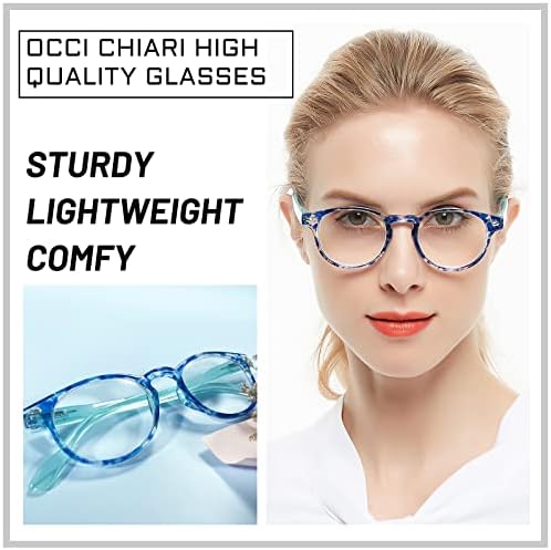 OCCI CHIARI Blue Blocking Computer Glasses Women, Lady Gaming Glasses for Eye Strain