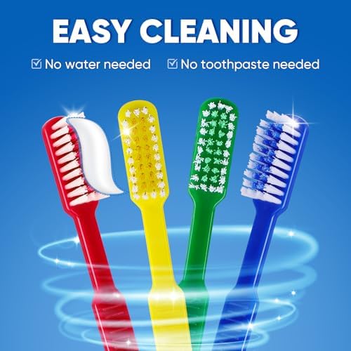 Navona 50 PCS Prepasted Disposable Toothbrushes with Toothpaste, Premium Bulk Toothbrushes Individually Wrapped, Single Use Bulk Toothbrush for Travel, Guests, Hotel, Camping