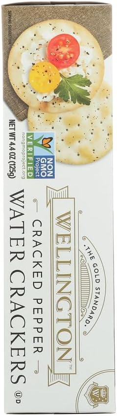Wellington Cracker Water Cracked Pepper, 4.40 oz