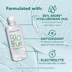 Biotrue Hydration Plus Contact Lens Solution with Lens Case, Multi-Purpose Solution for Soft Lenses, Hydrates with Hyaluronan, Cleans, Clears, and Disinfects for All-Day Comfort, 10 Fl Oz (Pack of 2)