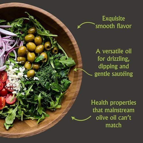 Mina Moroccan Olive Oil Extra Virgin 16.9 Fl Oz (Pack of 6), New Harvest, Polyphenol Rich Olive Oil, Single Origin Extra Virgin Olive Oil, Cold Extraction, Less than 0.2% Acidity, 500 ml Each