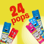 Push Pop Candy Lollipops - Individually Wrapped Variety Candy Party Pack - 24 Count Lollipops in Assorted Fruity Flavors - Fun Candy for Gifts, Celebrations, Party Favors, Gift Baskets, & Birthdays