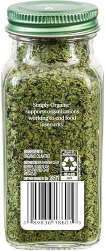 Simply Organic Cilantro Leaf, Certified Organic, Kosher | 0.78 Ounce (Pack of 1)