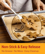200 Pcs Parchment Paper Baking Sheets, 12x16.5 Inches Non-Stick Precut Baking Parchment, for Baking Cooking Cookie Bread and Air Fryer - Unbleached