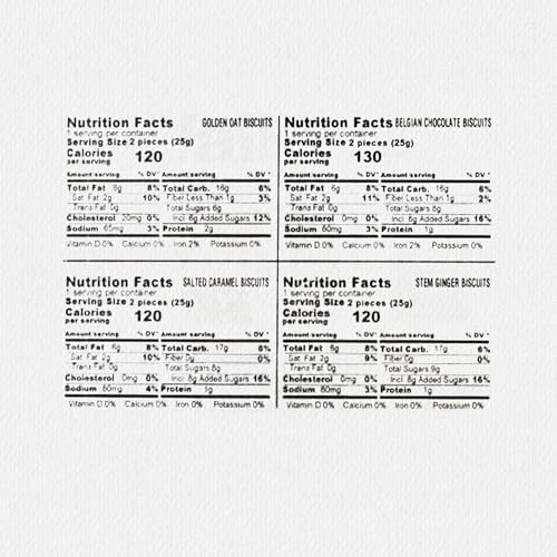 Walker’s Assorted Scottish Cookie Variety Pack - 100 Snack Packs (2 Cookies Each) - Includes Belgian Chocolate, Stem Ginger, Salted Caramel & Golden Oat Cookies