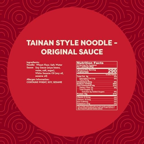A-Sha Healthy Ramen Noodles - Original Sauce Pack Included, Premium Air Dried Instant Noodles - 24 Packs, 3.35oz each