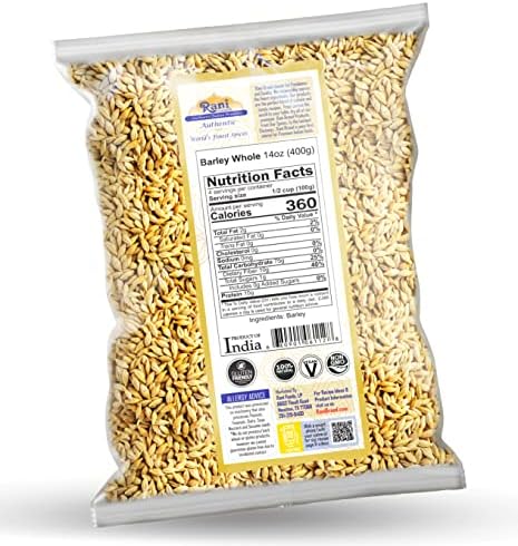Rani Barley (Jav) Whole With Husk (Non-hulled) 14oz (400g) ~ All Natural | Vegan | NON-GMO | Kosher | Indian Origin