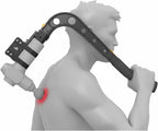 Brazyn (Talon Universal 2.0 Massage Gun Holder + Massage Cane. Extension Arm with Mount for Your Percussion Massager. Includes Hook Attachment for deep Tissue Back Massage. Works with Most Guns.