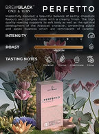 BrewBlack Perfetto Coffee Capsules - 50 Aluminum Coffee Pods Compatible with Nespresso Original line, Medium Roast - Intensity 9/12, Made in Italy