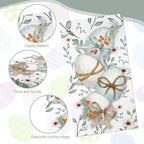 100Pcs Easter Napkins - Watercolor Flower Egg Party Napkins Spring Floral Theme Party Supplies Disposable Luncheon Dinner Napkins 7.8" x4.3" for Tea Party Kitchen Bathroom