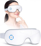 STRIDEFLOW Gentle Eye Massager for Dry Eye & Migraine Relief, LIGHT Air Compression & SOFT Warmth, FSA Eligible/HSA Eligible, Foldable Rechargeable Eye Mask, One-Button Easy Operation, Mothers Day