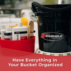 Shurhold 2464 Deluxe One Bucket System - Ultimate Cleaning Kit with 5 Gallon Bucket, Grit Guard, Lid, and Storage Caddy, Black