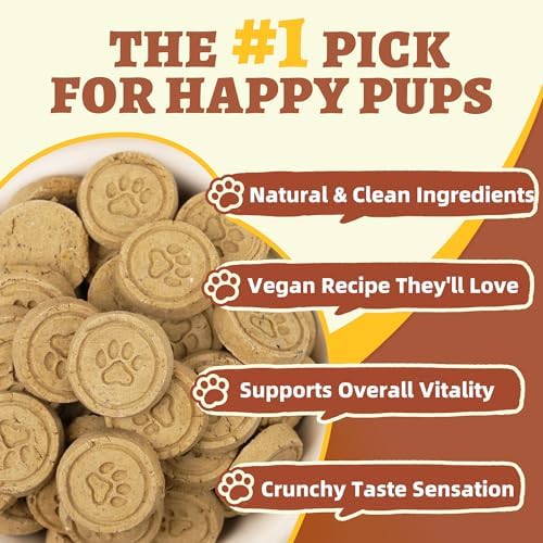 Just Try 15 OZ Peanut Vegan Treats Peanut Butter Dog Treats Energy Boosting Immune Support Dog Training Treats Healthy Dog Treats